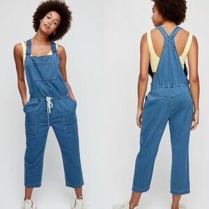 Aritzia Wilfred Free Valletta Denim Overalls XS